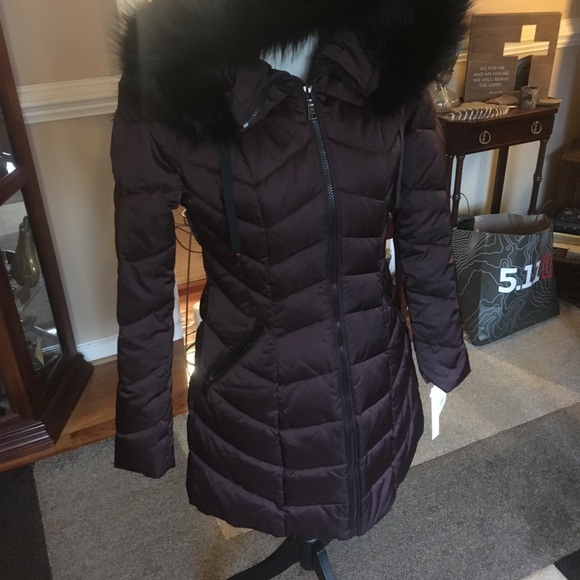 NWT Tahari purple plum Winter Coat - Picture 10 of 13